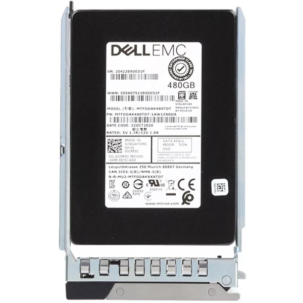 Dell EMC 480GB SATA 6GB/s SFF 2.5" | P/N: 002M3C 1